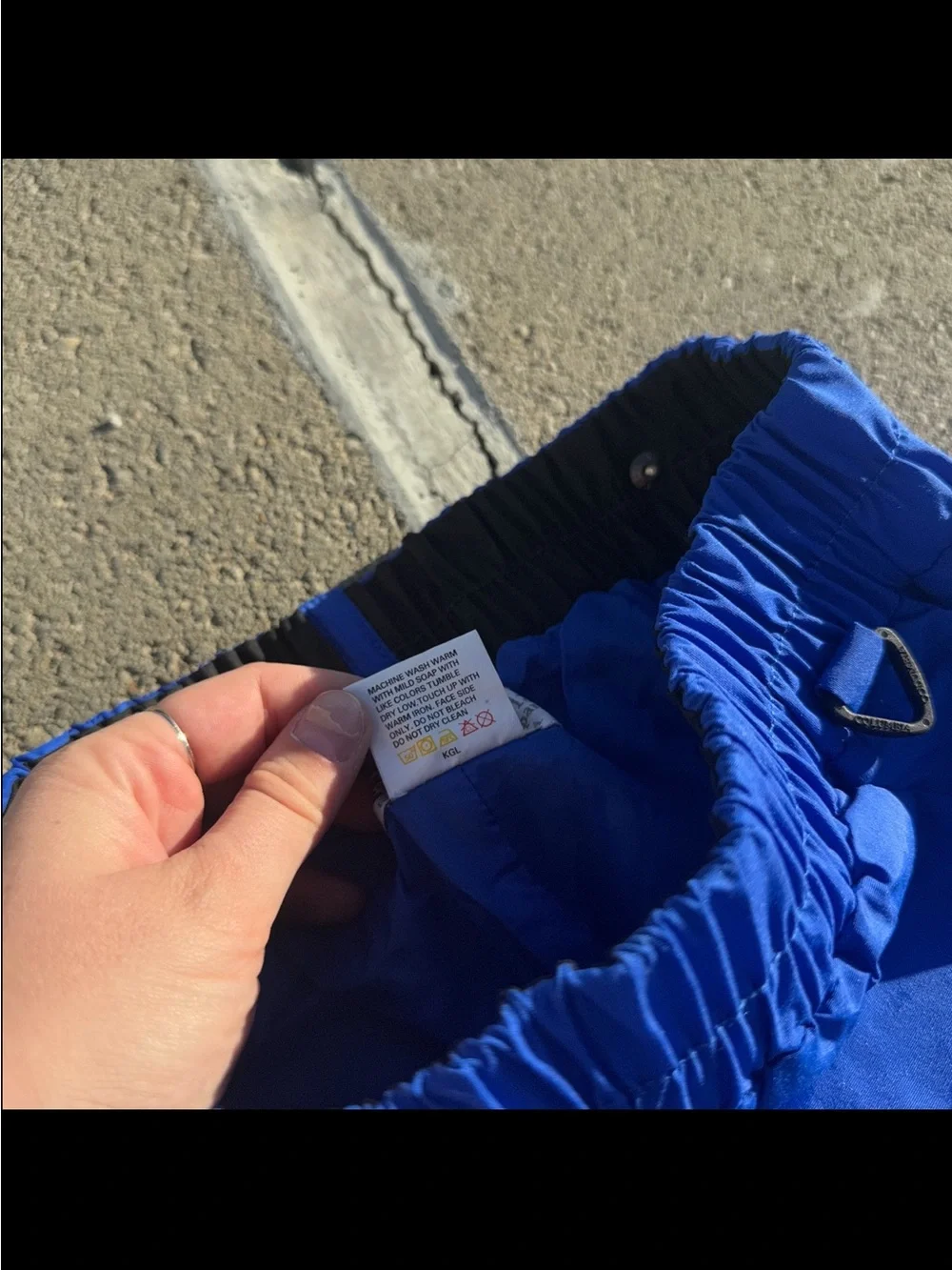 Vintage Columbia Blue Windbreaker Pants